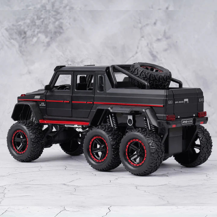 Mercedes Benz G63 AMG 6x6 V12 Off Road Metal Diecast Car - Scale 1:18