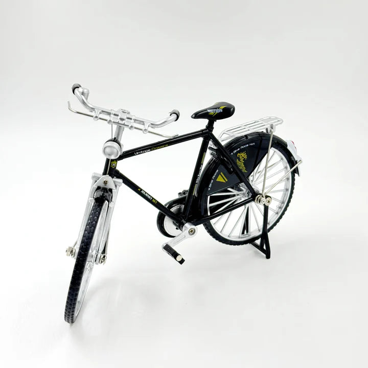 Classic Vintage Black Metal Diecast Bicycle