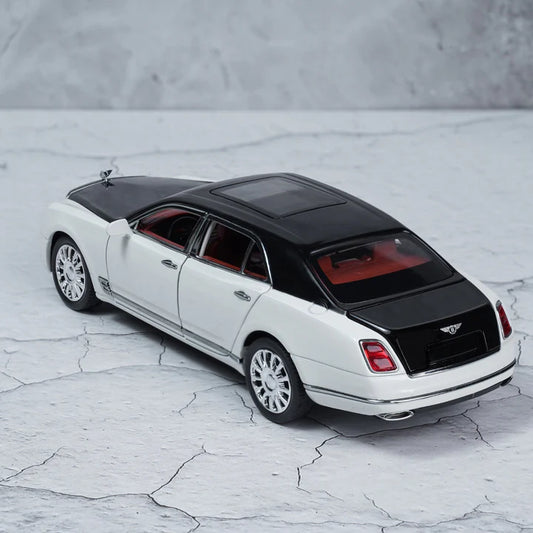 Bentley Mulsanne White Metal Diecast Car - Scale 1:18