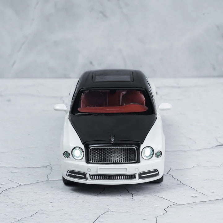 Bentley Mulsanne White Metal Diecast Car - Scale 1:18