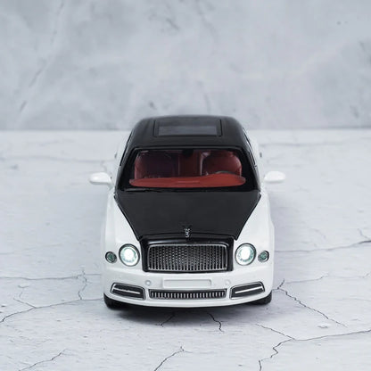Bentley Mulsanne White Metal Diecast Car - Scale 1:18