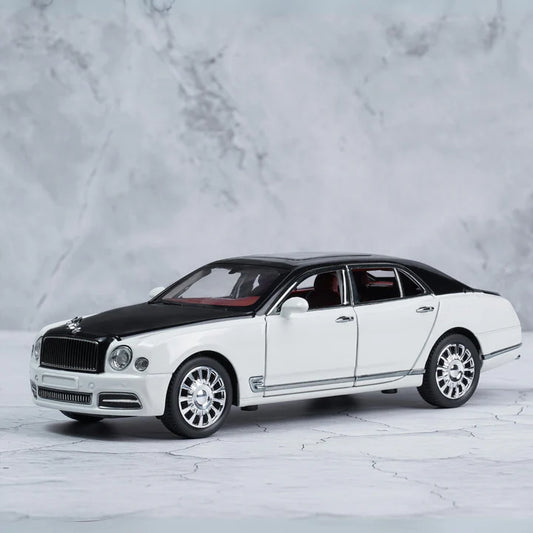 Bentley Mulsanne White Metal Diecast Car - Scale 1:18
