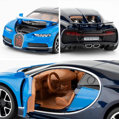 Bugatti Chiron Metal Diecast Car - Scale 1:24