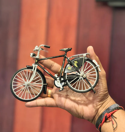 Classic Vintage Black Metal Diecast Bicycle