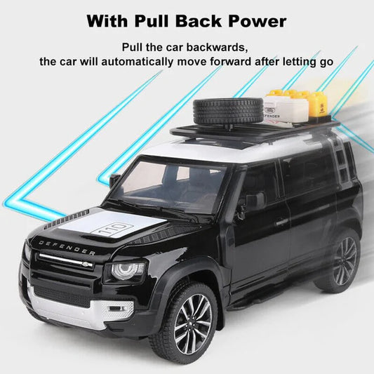 Land Rover Defender Metal Diecast Car - Scale 1:24