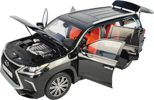 Lexus LX 570 Black Metal Diecast Car - Scale 1:18