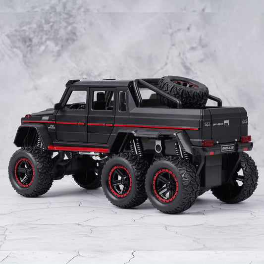 Mercedes Benz G63 AMG 6x6 V12 Off Road Metal Diecast Car - Scale 1:18
