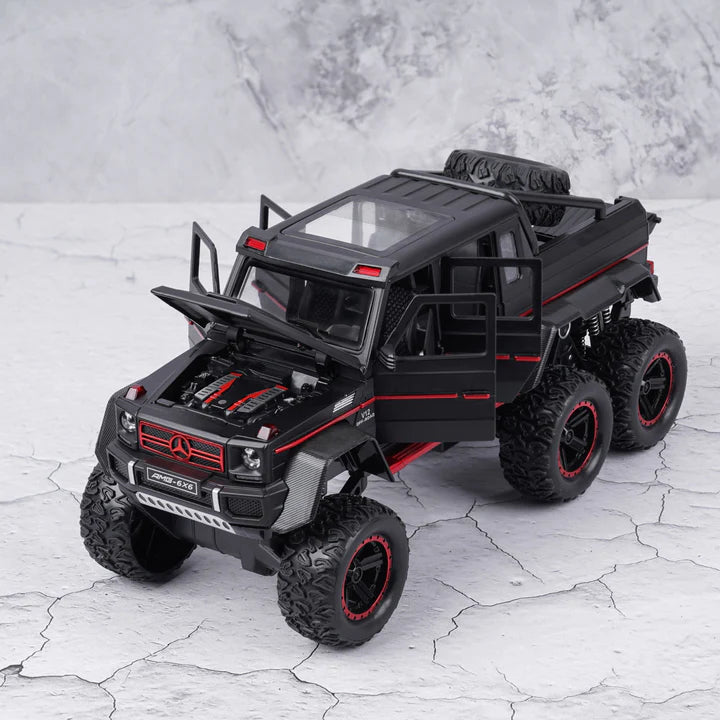 Mercedes Benz G63 AMG 6x6 V12 Off Road Metal Diecast Car - Scale 1:18