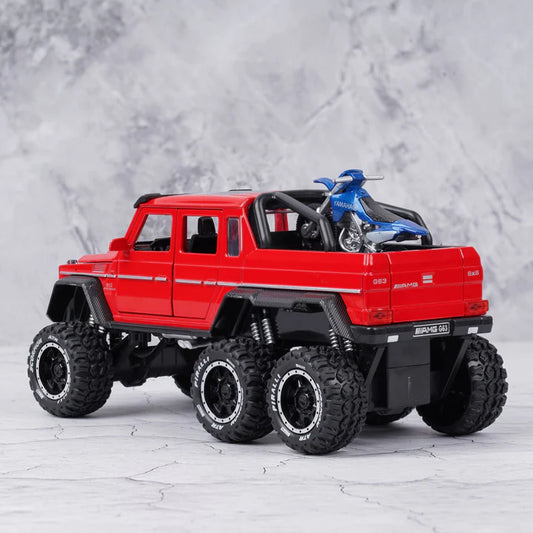 Merced Benz G63 AMG 6x6 Adventure Metal Diecast Car - Scale 1:18