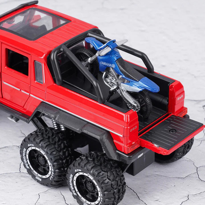 Merced Benz G63 AMG 6x6 Adventure Metal Diecast Car - Scale 1:18