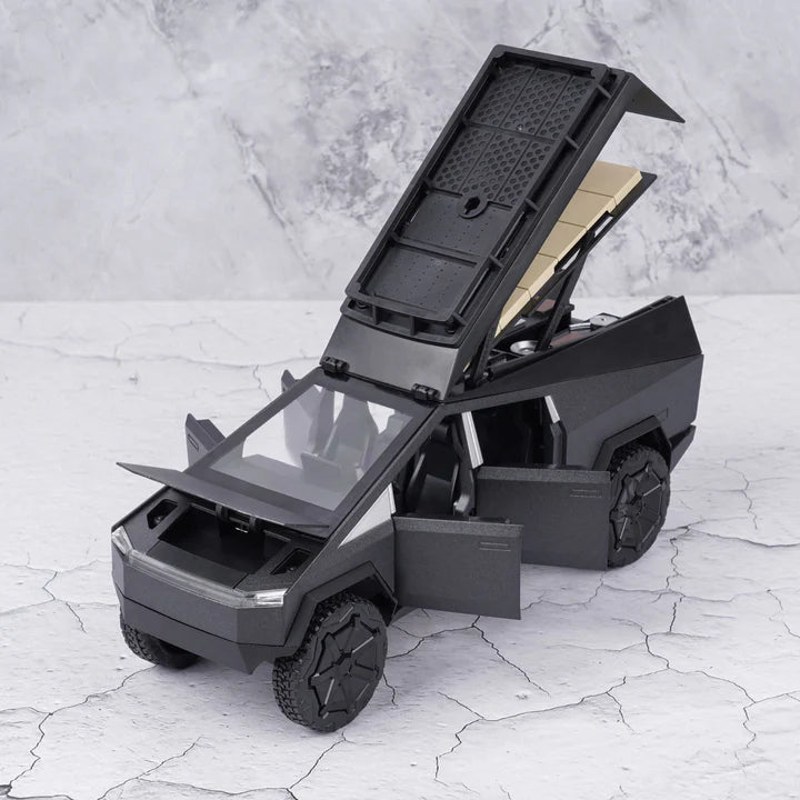 Tesla Cybertruck Camping RV Metal Diecast Car - Scale 1:18