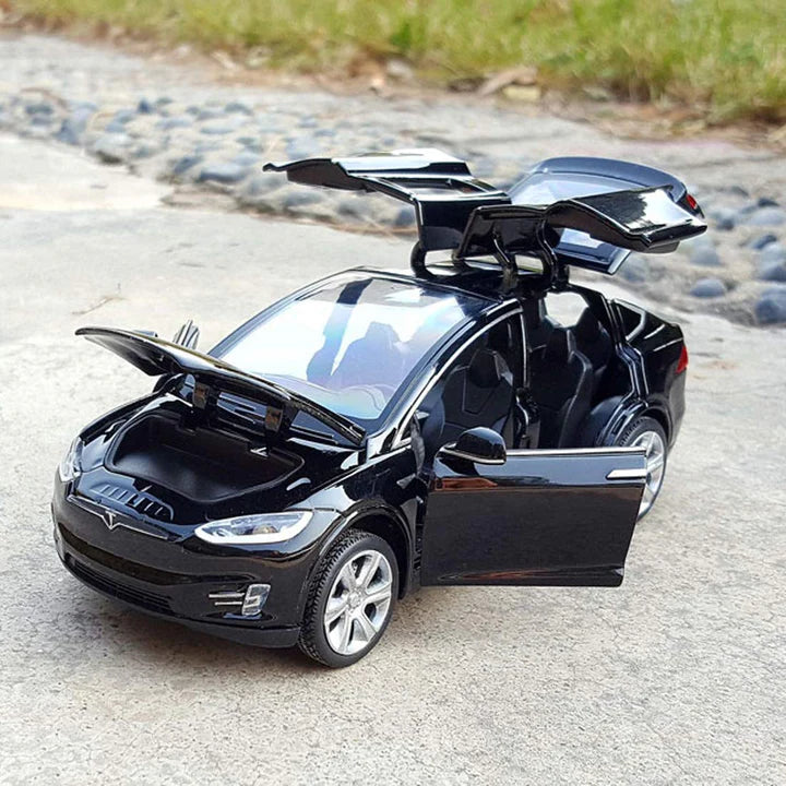 Tesla Model X90 Metal Diecast Car - Scale 1:18