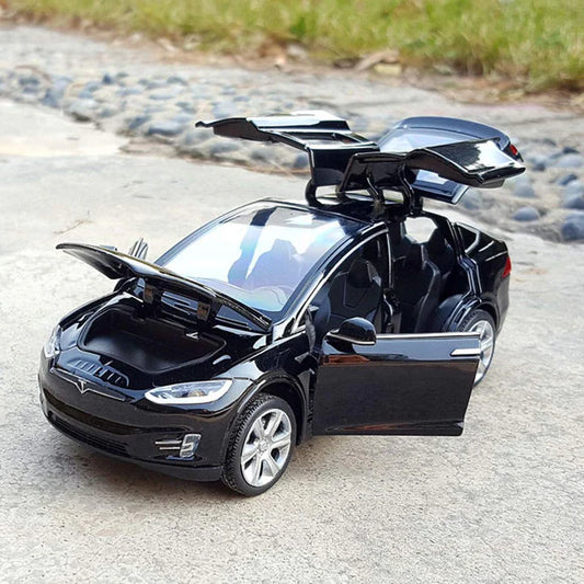 Tesla Model X90 Metal Diecast Car - Scale 1:18