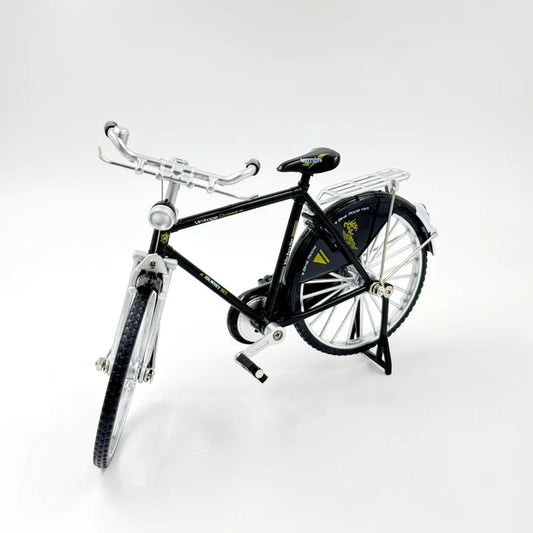 Classic Vintage Black Metal Diecast Bicycle