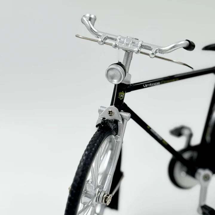 Classic Vintage Black Metal Diecast Bicycle